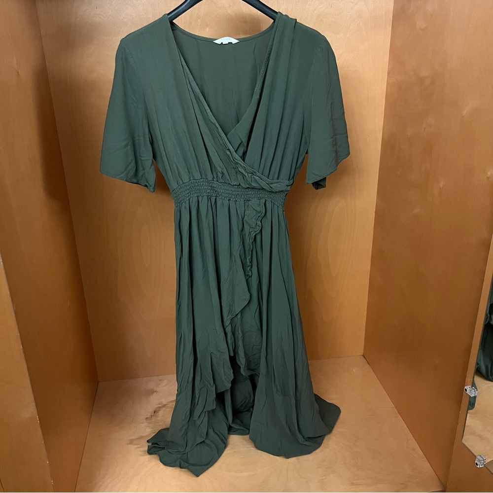 Navy green size large dress